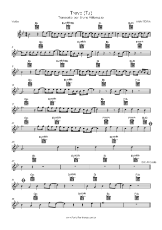 ANAVITÓRIA  score for Acoustic Guitar