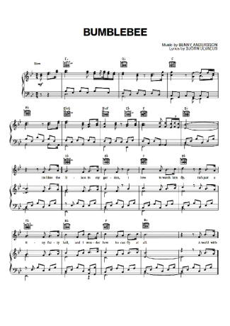 Abba  score for Piano