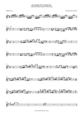 Adhemar de Campos  score for Clarinet (C)
