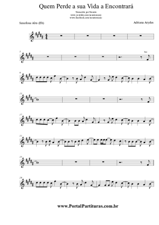 Adriana Aryade  score for Alto Saxophone