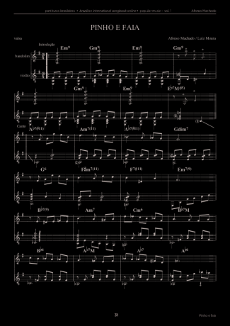 Afonso Machado Pinho e Faia score for Mandolin