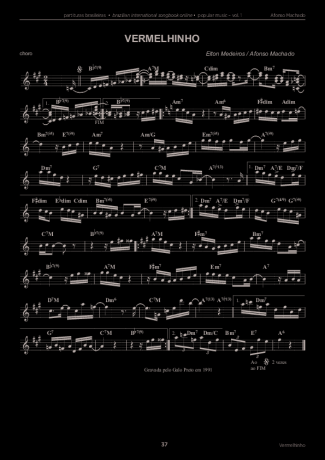 Afonso Machado Vermelhinho score for Keyboard