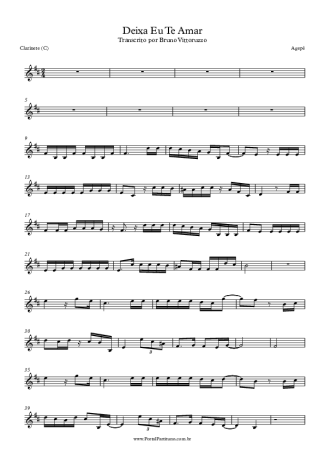 Agepê  score for Clarinet (C)
