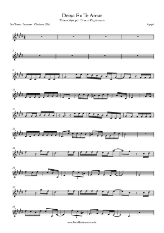 Agepê  score for Tenor Saxophone Soprano (Bb)