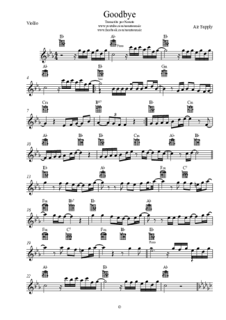 Air Supply  score for Acoustic Guitar