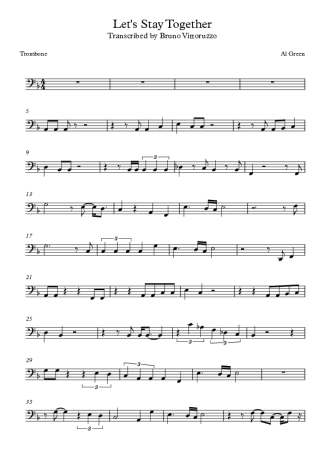 Al Green  score for Trombone