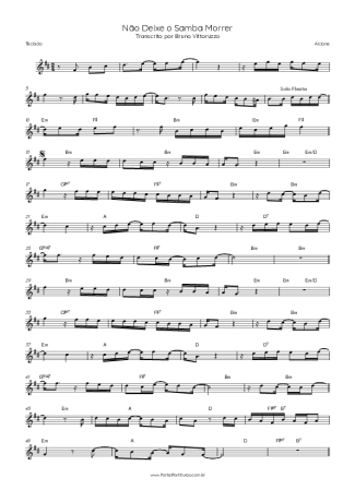 Alcione  score for Keyboard