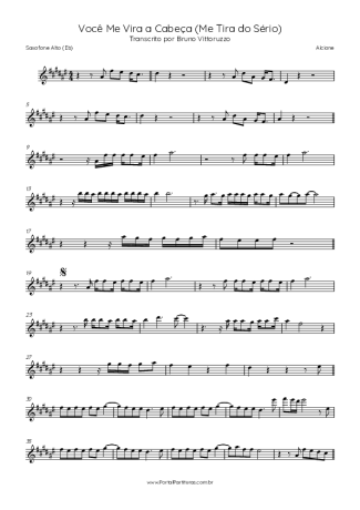 Alcione  score for Alto Saxophone