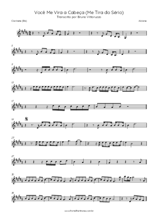 Alcione  score for Clarinet (Bb)