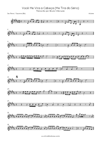 Alcione  score for Tenor Saxophone Soprano (Bb)