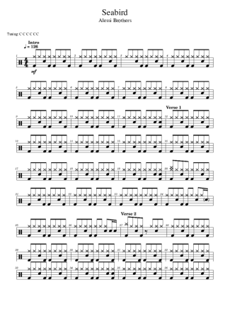 Alessi Brothers Seabird score for Drums