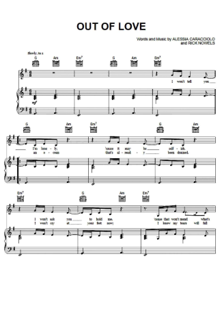 Alessia Cara Out Of Love score for Piano