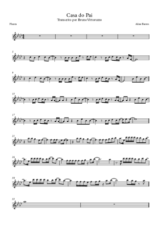Aline Barros Casa Do Pai score for Flute