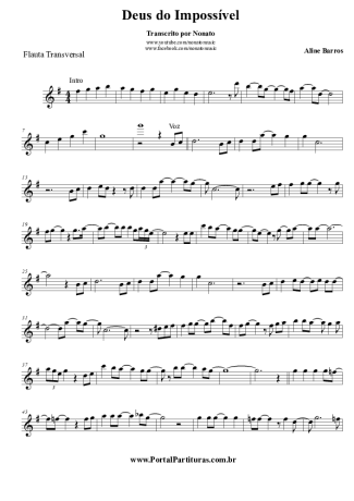 Aline Barros  score for Flute