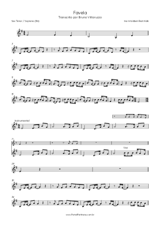 Alok  score for Tenor Saxophone Soprano (Bb)