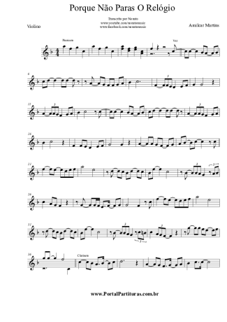 Amilcar Martins  score for Violin