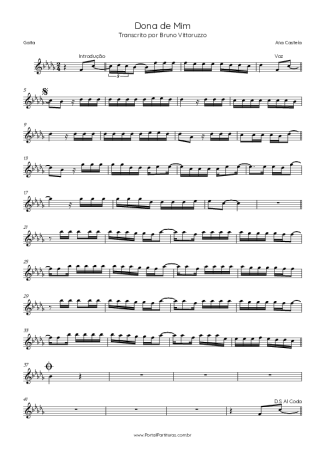 Ana Castela  score for Harmonica