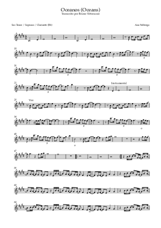 Ana Nóbrega  score for Clarinet (Bb)
