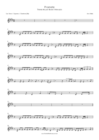 Ana Vilela  score for Clarinet (Bb)