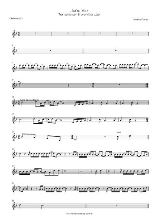 Andrea Fontes  score for Clarinet (C)