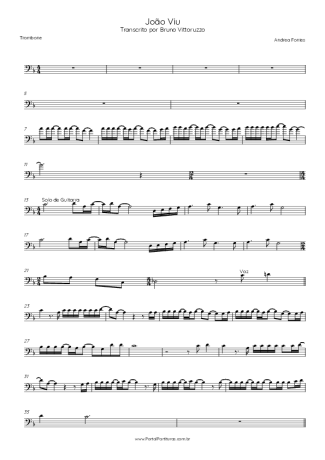 Andrea Fontes  score for Trombone