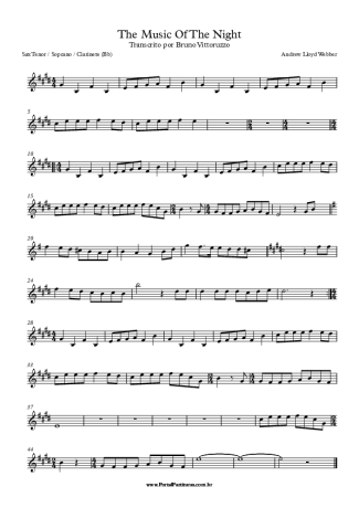 Andrew Lloyd Webber  score for Tenor Saxophone Soprano (Bb)