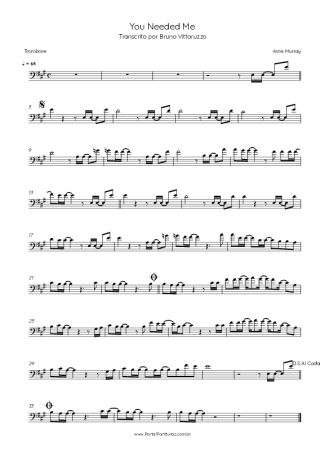 Anne Murray  score for Trombone