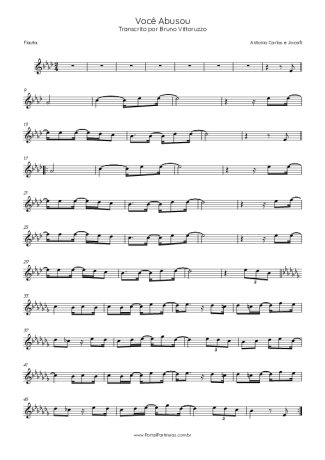 Antonio Carlos e Jocafi  score for Flute
