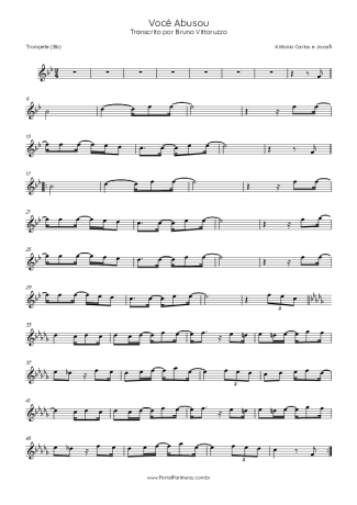 Antonio Carlos e Jocafi  score for Trumpet