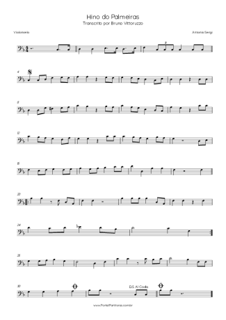 Antonio Sergi  score for Cello