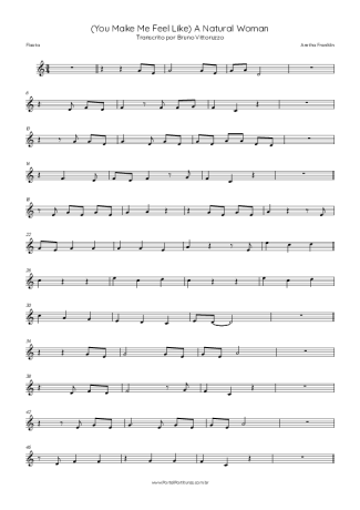 Aretha Franklin  score for Flute