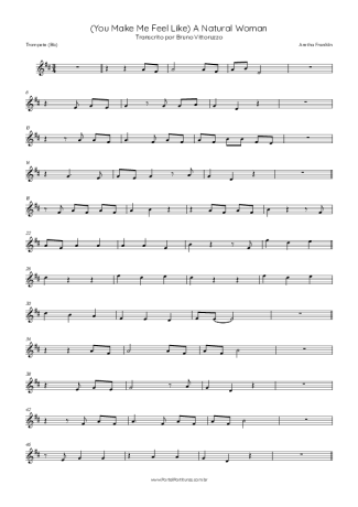Aretha Franklin (You Make Me Feel Like) A Natural Woman score for Trumpet