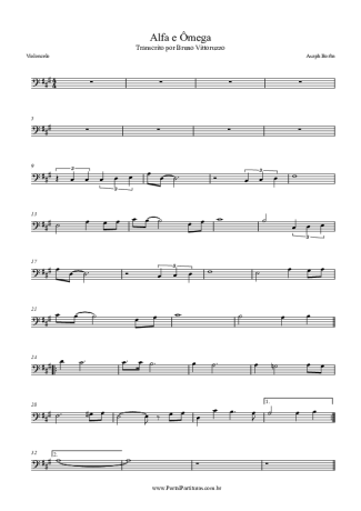 Asaph Borba Alfa E Ômega score for Cello