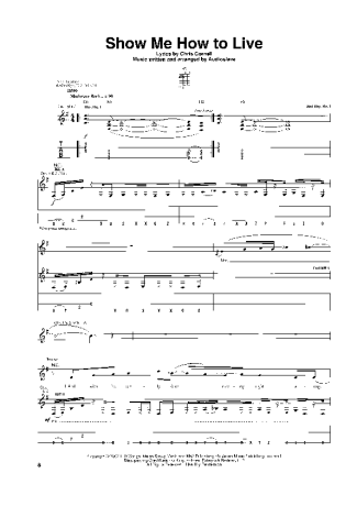 Audioslave  score for Guitar