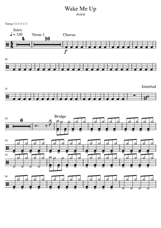 Avicii  score for Drums