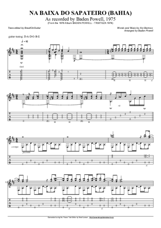 Baden Powell Na Baixa Do Sapateiro score for Acoustic Guitar
