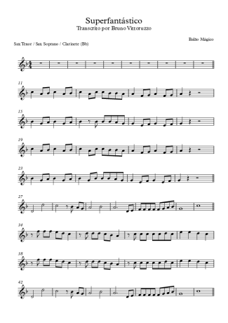 Balão Mágico  score for Clarinet (Bb)