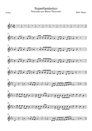 Balão Mágico  score for Violin