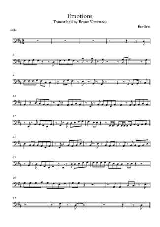 Bee Gees  score for Cello