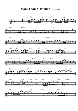 Bee Gees  score for Alto Saxophone