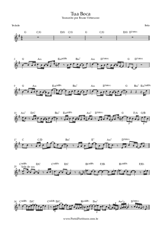 Belo Tua Boca score for Keyboard
