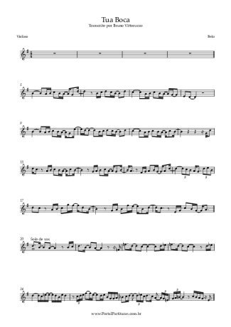 Belo  score for Violin