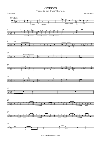 Beth Carvalho  score for Trombone