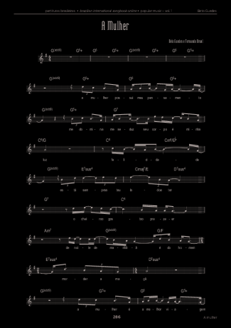 Beto Guedes A Mulher score for Keyboard