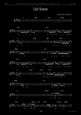 Beto Guedes Calor Humano score for Keyboard