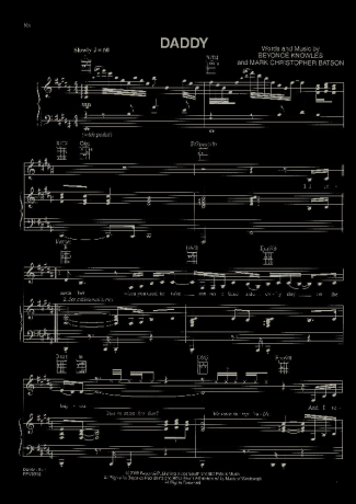 Beyoncé Daddy score for Piano