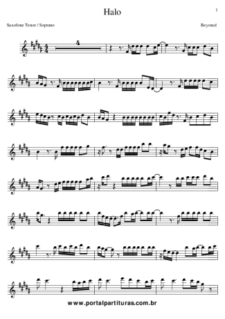 Beyoncé Halo score for Clarinet (Bb)