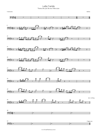 Biafra Leão Ferido score for Cello