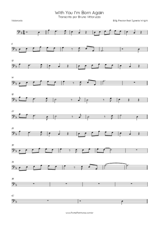 Billy Preston With You I´m Born Again (feat Syreeta Wright) score for Cello