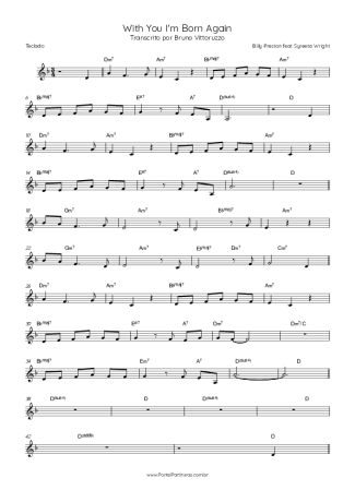 Billy Preston With You I´m Born Again (feat Syreeta Wright) score for Keyboard